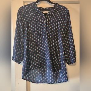 DownEast 3/4 sleeve tulip blouse